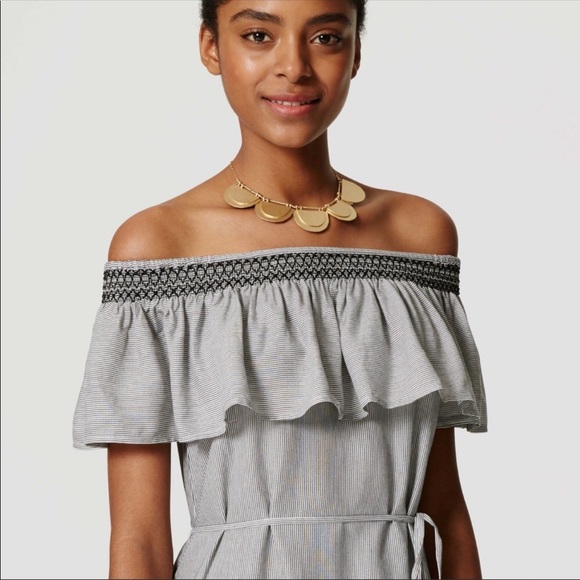 Loft Outlet off the shoulder dress NEW!! - Picture 2 of 5